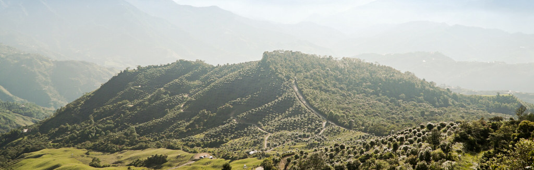 Paisaje colombiano, montañas