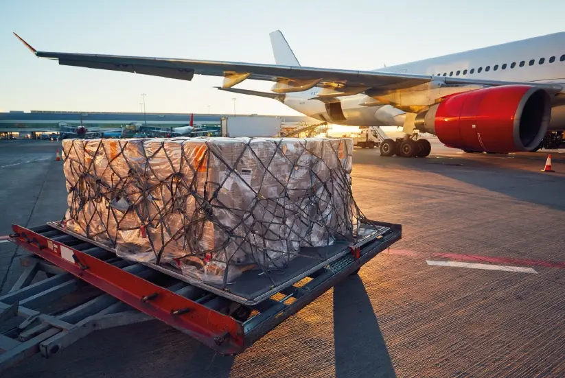 Plane and Colombian goods